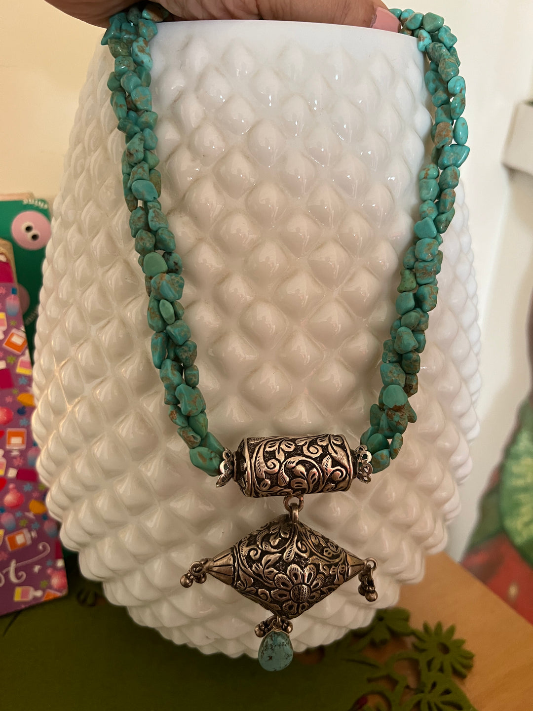 Arizona Turquoise Statement Necklace: Your Event Showstopper