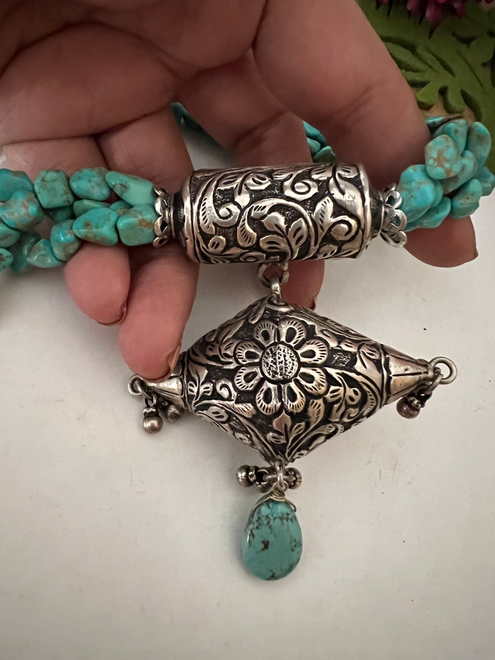 Arizona Turquoise Statement Necklace: Your Event Showstopper