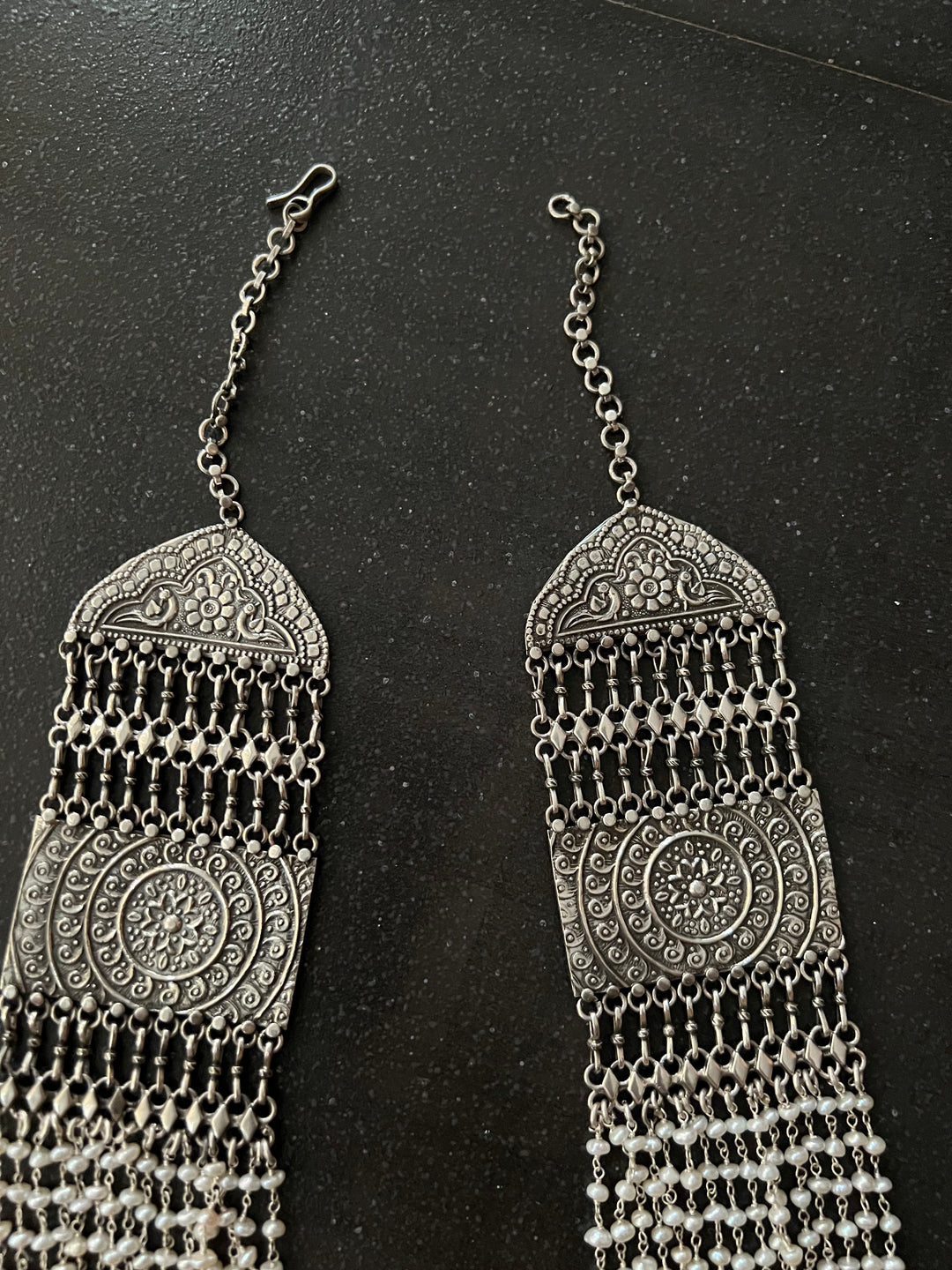 SHIVKA Pure 925 Silver Fresh WaterPearls Necklace