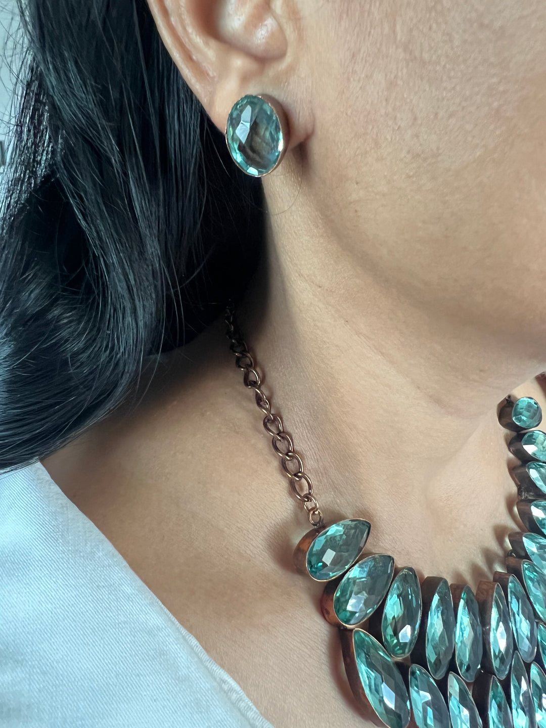 Statement Crystal Necklace Set