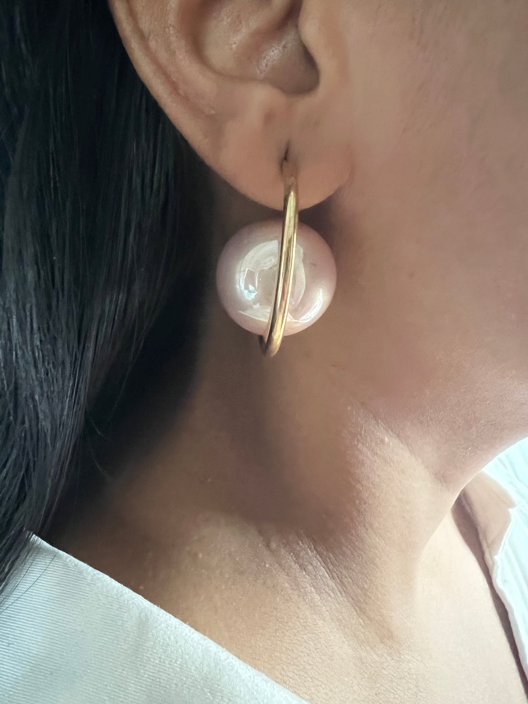Unique Oversized Pearl Earrings