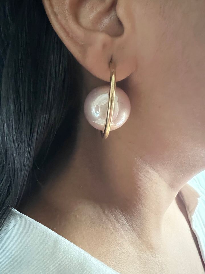 Unique Oversized Pearl Earrings