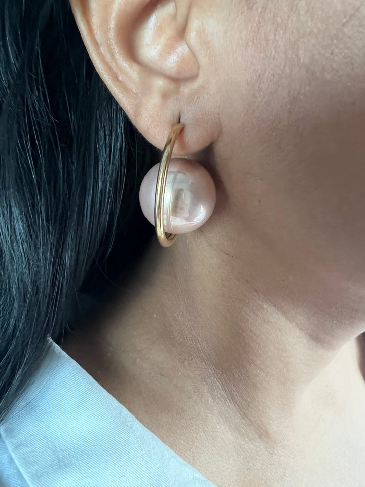 Unique Oversized Pearl Earrings