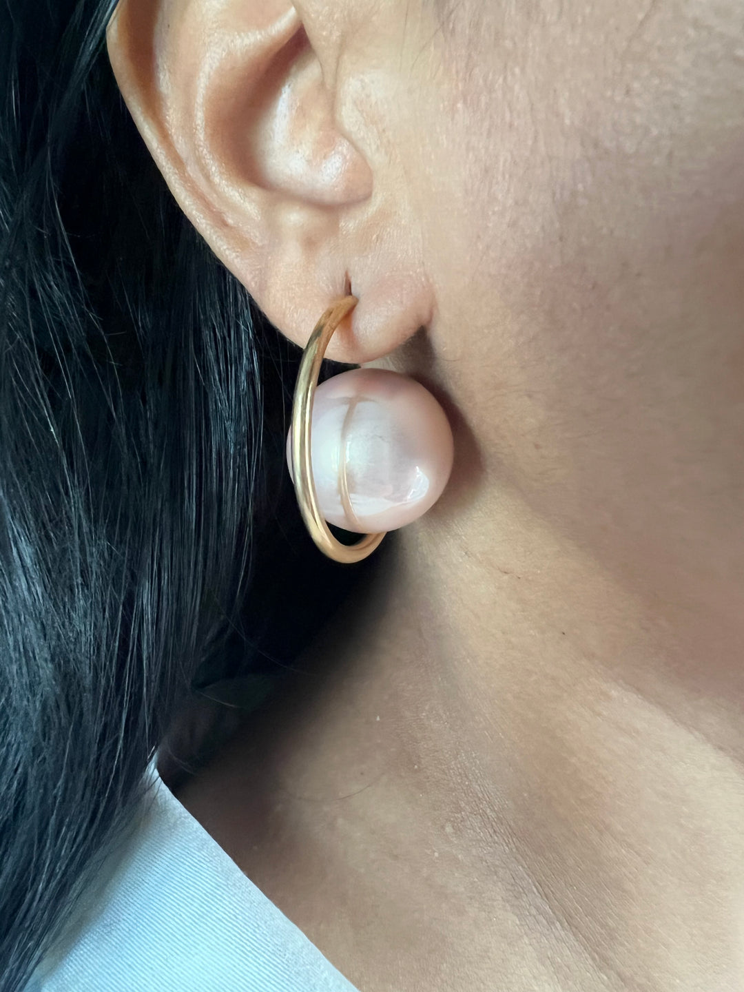 Unique Oversized Pearl Earrings