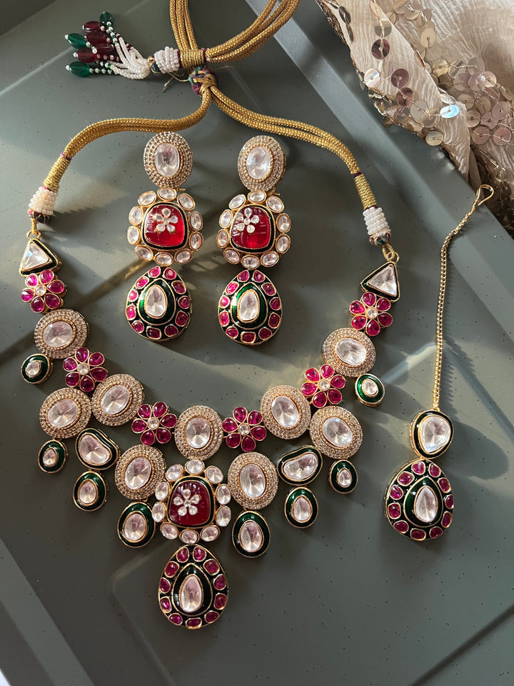 Premium Handcrafted Kundan Jewelry Necklace Set
