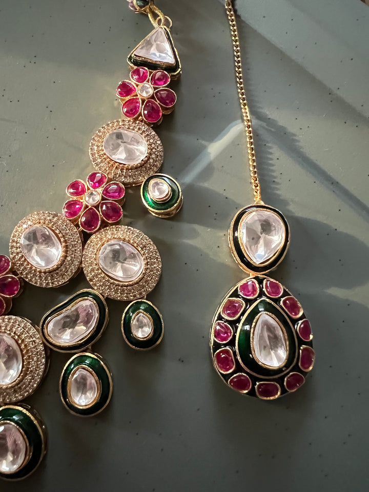 Premium Handcrafted Kundan Jewelry Necklace Set