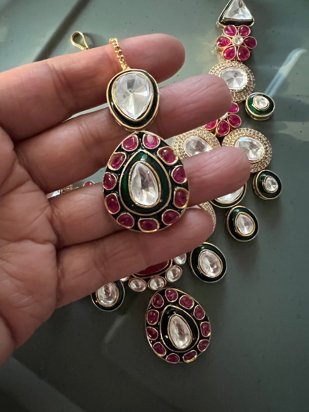 Premium Handcrafted Kundan Jewelry Necklace Set