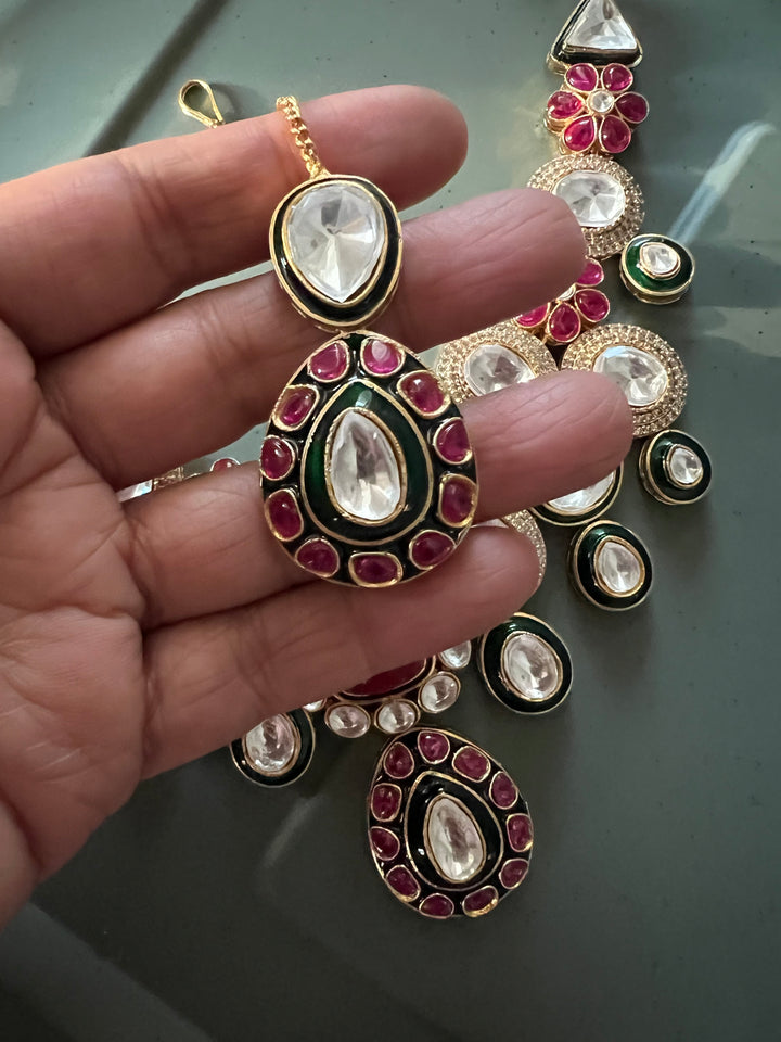 Premium Handcrafted Kundan Jewelry Necklace Set