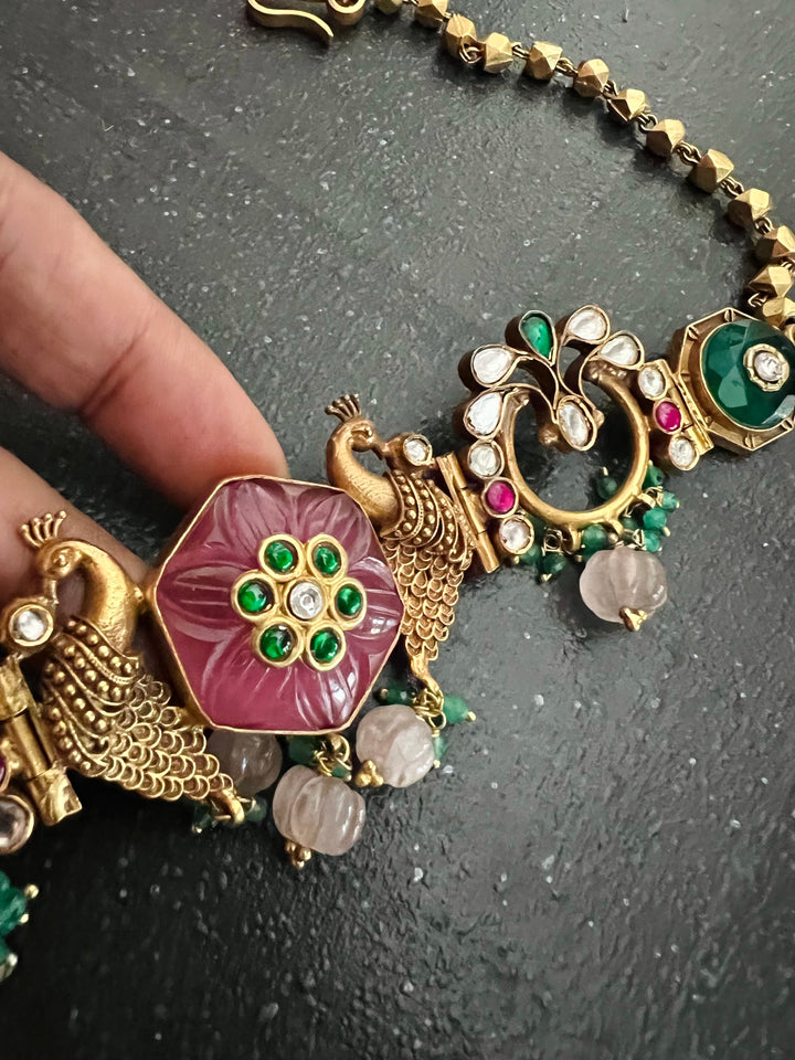 Bagh-e-Pankhuri | 925 Silver Choker Set