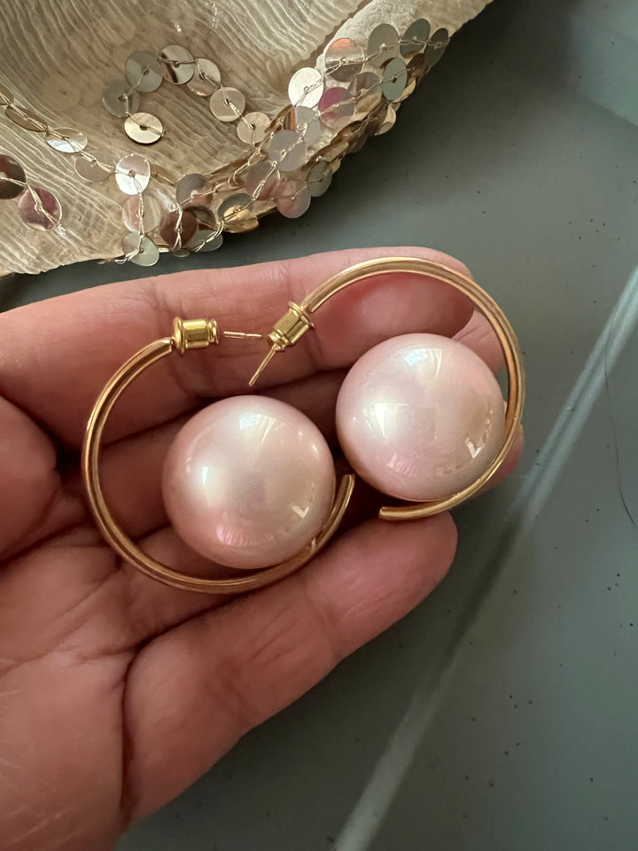 Unique Oversized Pearl Earrings