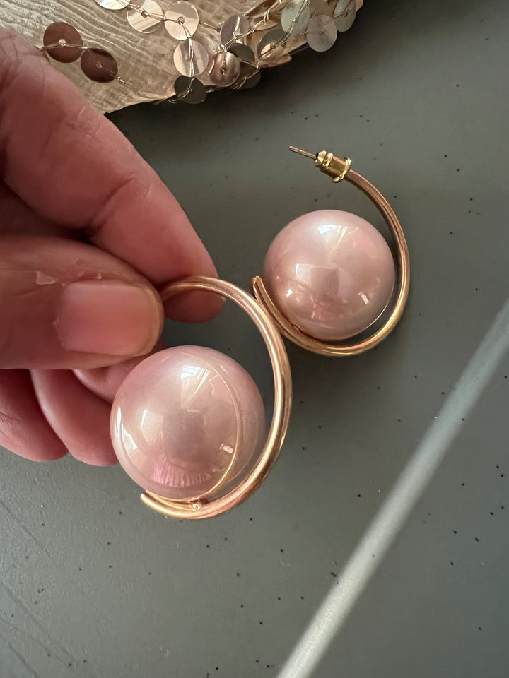 Unique Oversized Pearl Earrings