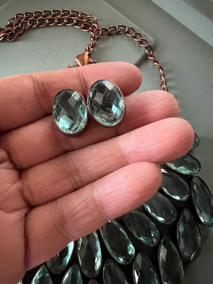 Statement Crystal Necklace Set