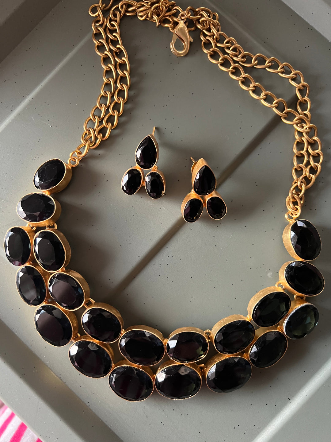 Statement Crystal Necklace Set