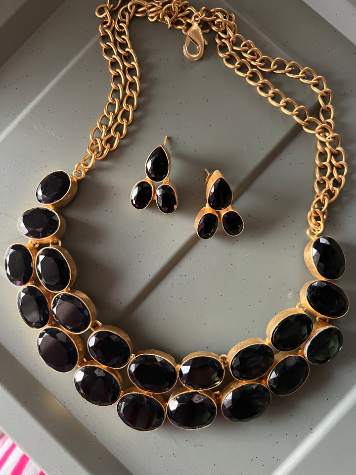 Statement Crystal Necklace Set