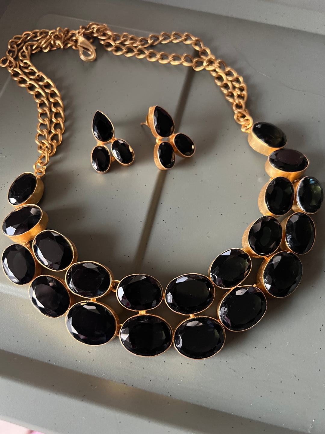 Statement Crystal Necklace Set