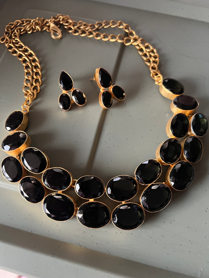 Statement Crystal Necklace Set