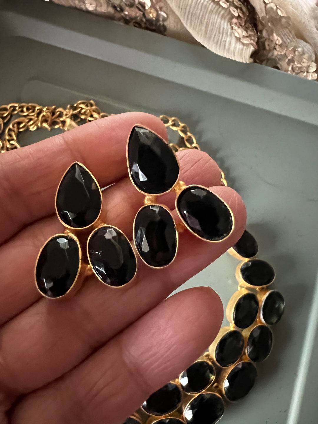 Statement Crystal Necklace Set