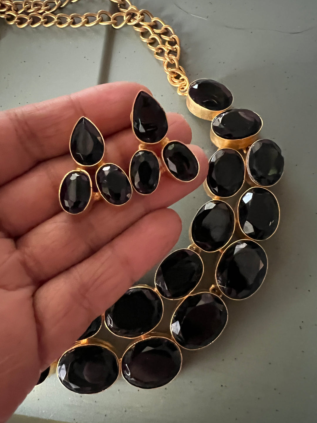 Statement Crystal Necklace Set