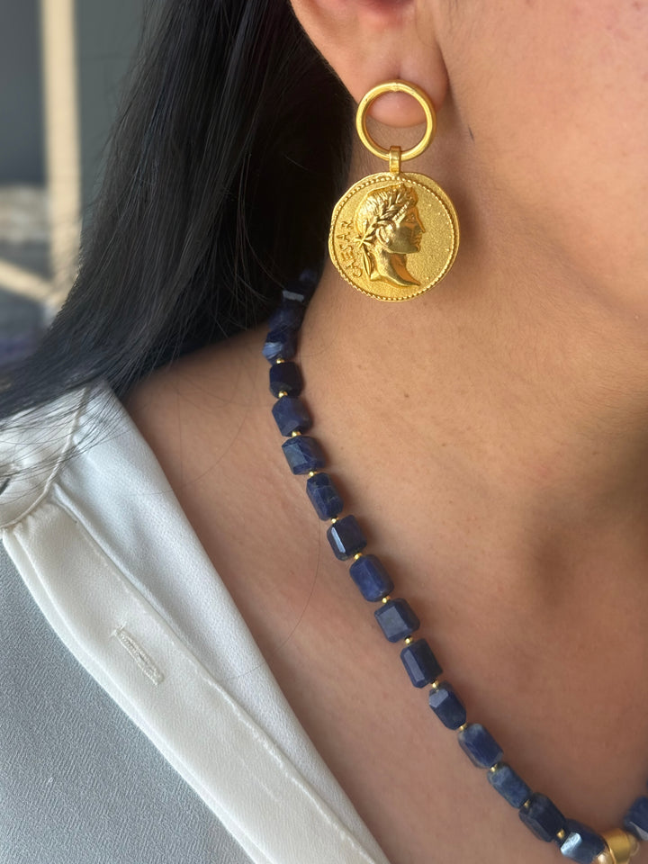 Handmade Designer Caeser Soda Lite Necklace Set | SHIVKA