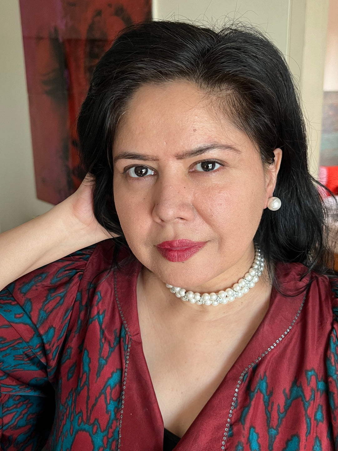 Beautiful Pearl Choker with Statement Studs - Unmatched Quality and Style