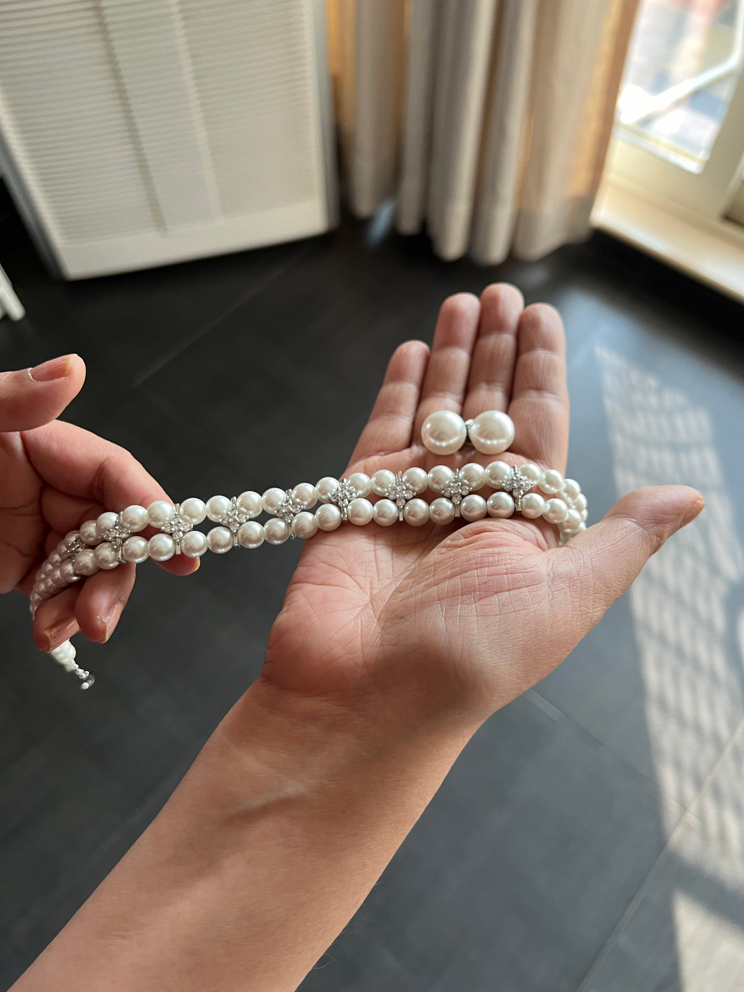 Beautiful Pearl Choker with Statement Studs - Unmatched Quality and Style