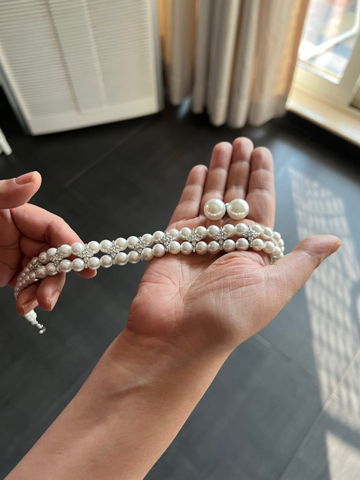 Beautiful Pearl Choker with Statement Studs - Unmatched Quality and Style