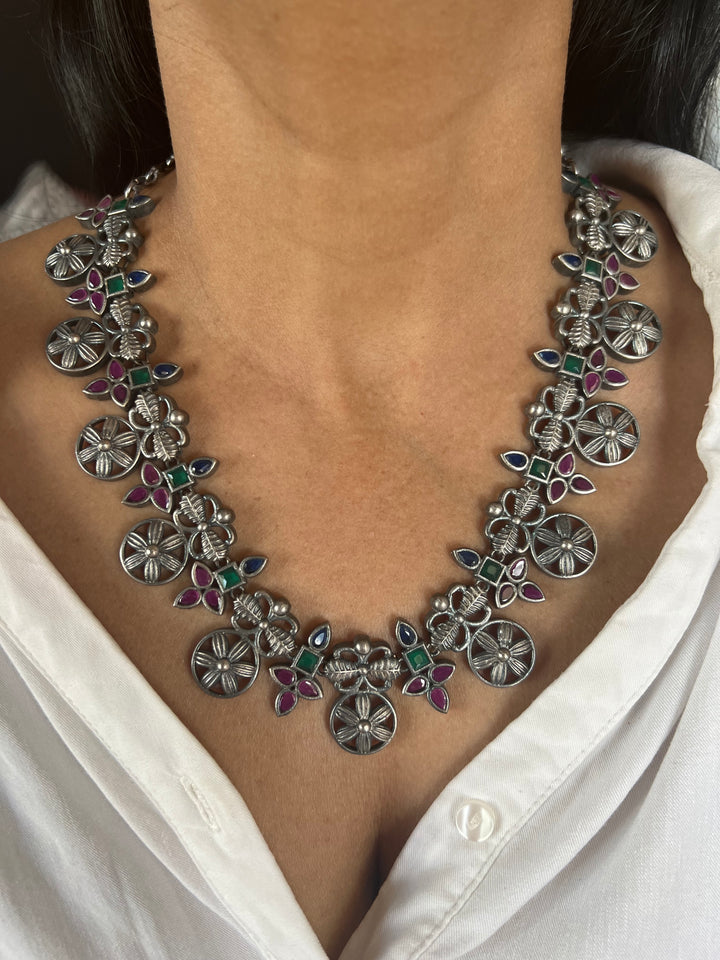 Antique Oxidized Necklace Set | Stunning Statement Jewelry