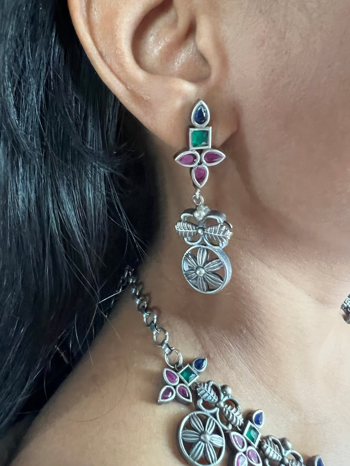 Antique Oxidized Necklace Set | Stunning Statement Jewelry