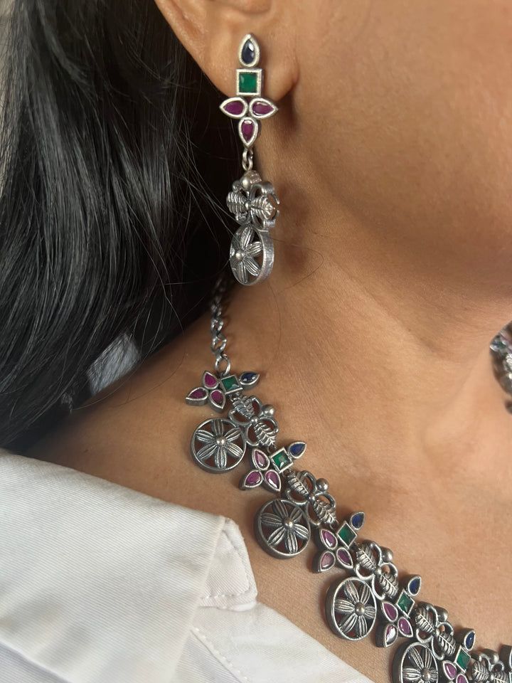 Antique Oxidized Necklace Set | Stunning Statement Jewelry