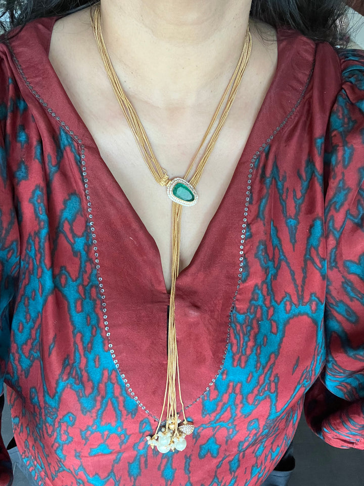 One of a kind Designer Necklace with Stud Earrings - Unmatched Quality and Style