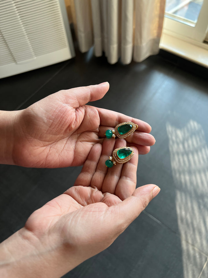 One of a kind Designer Necklace with Stud Earrings - Unmatched Quality and Style