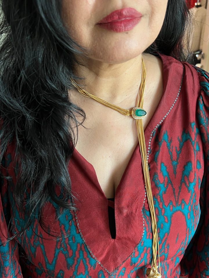 One of a kind Designer Necklace with Stud Earrings - Unmatched Quality and Style