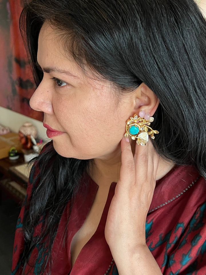 Designer One-of-a-kind Studs - Premium Quality, Exquisite Craftsmanship