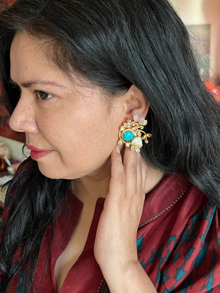 Designer One-of-a-kind Studs - Premium Quality, Exquisite Craftsmanship