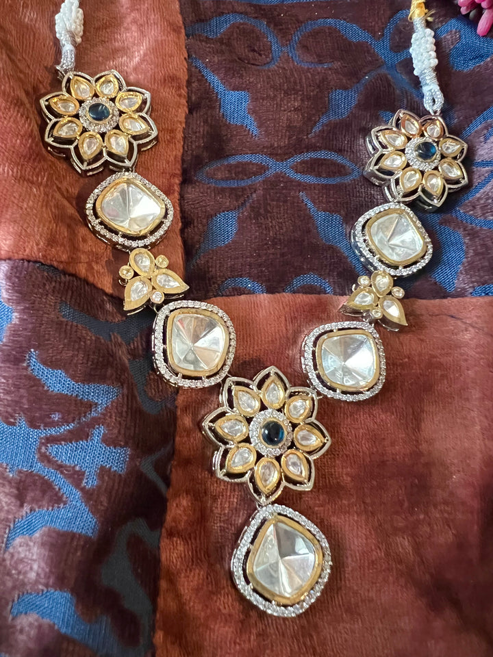 Glamorous Brass and Stone Jewelry Set