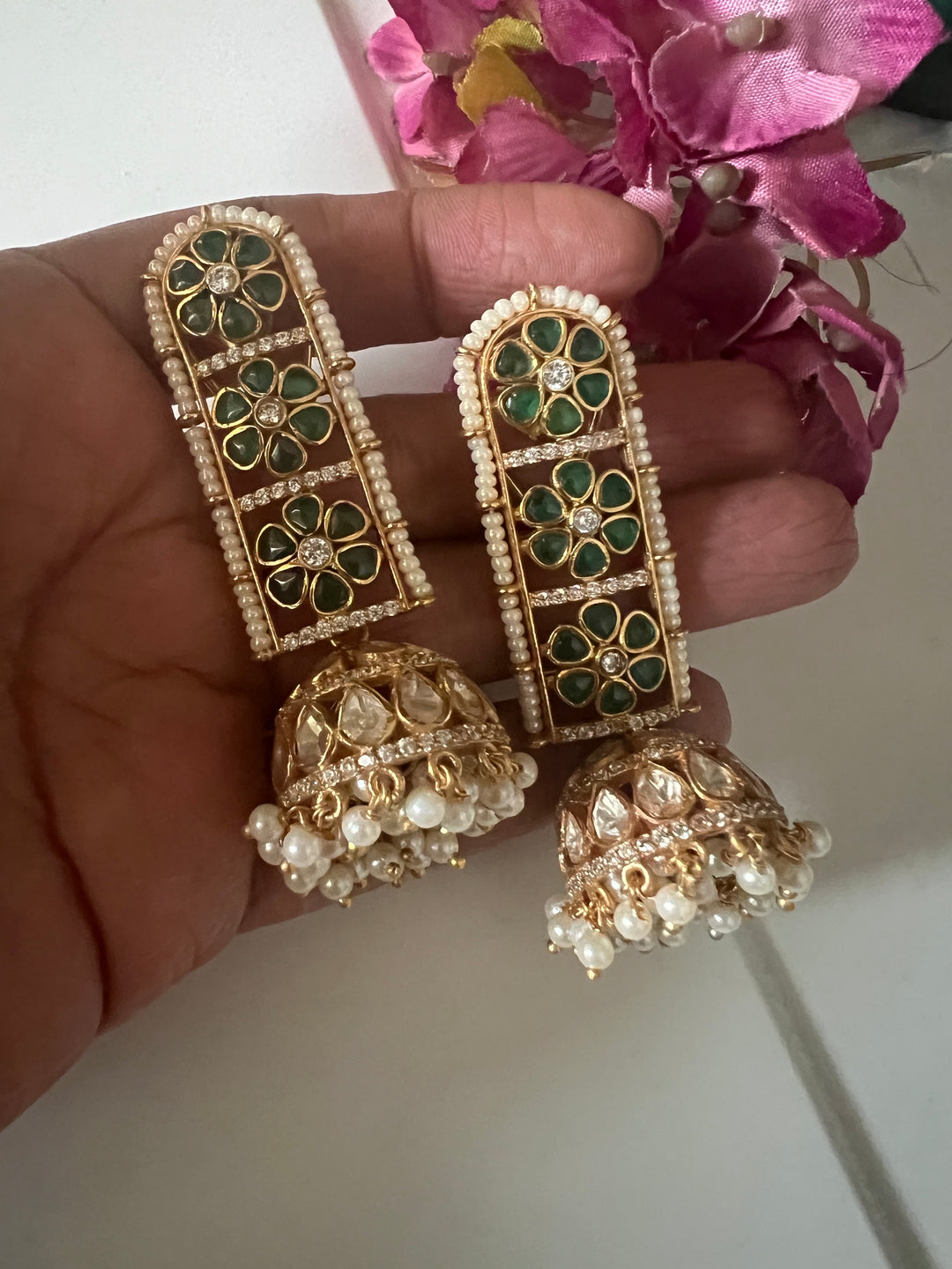 Pure 925 Silver Moissanite Earrings / Silver Earrings/ Moissanite Earrings