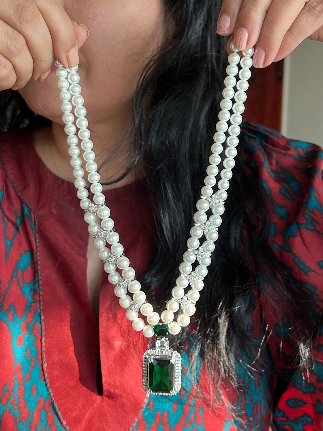 Beautiful Pearl and CZ Necklace Set - Unmatched Quality and Style