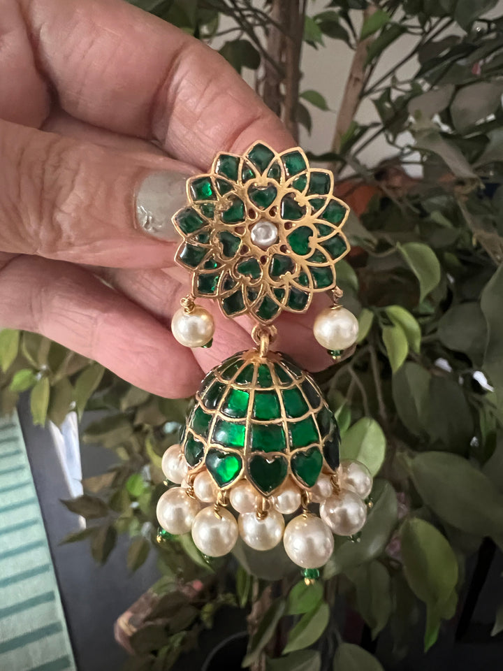 Bridal Jhumkas/ Pure 925 Utrai Silver Jhumkas