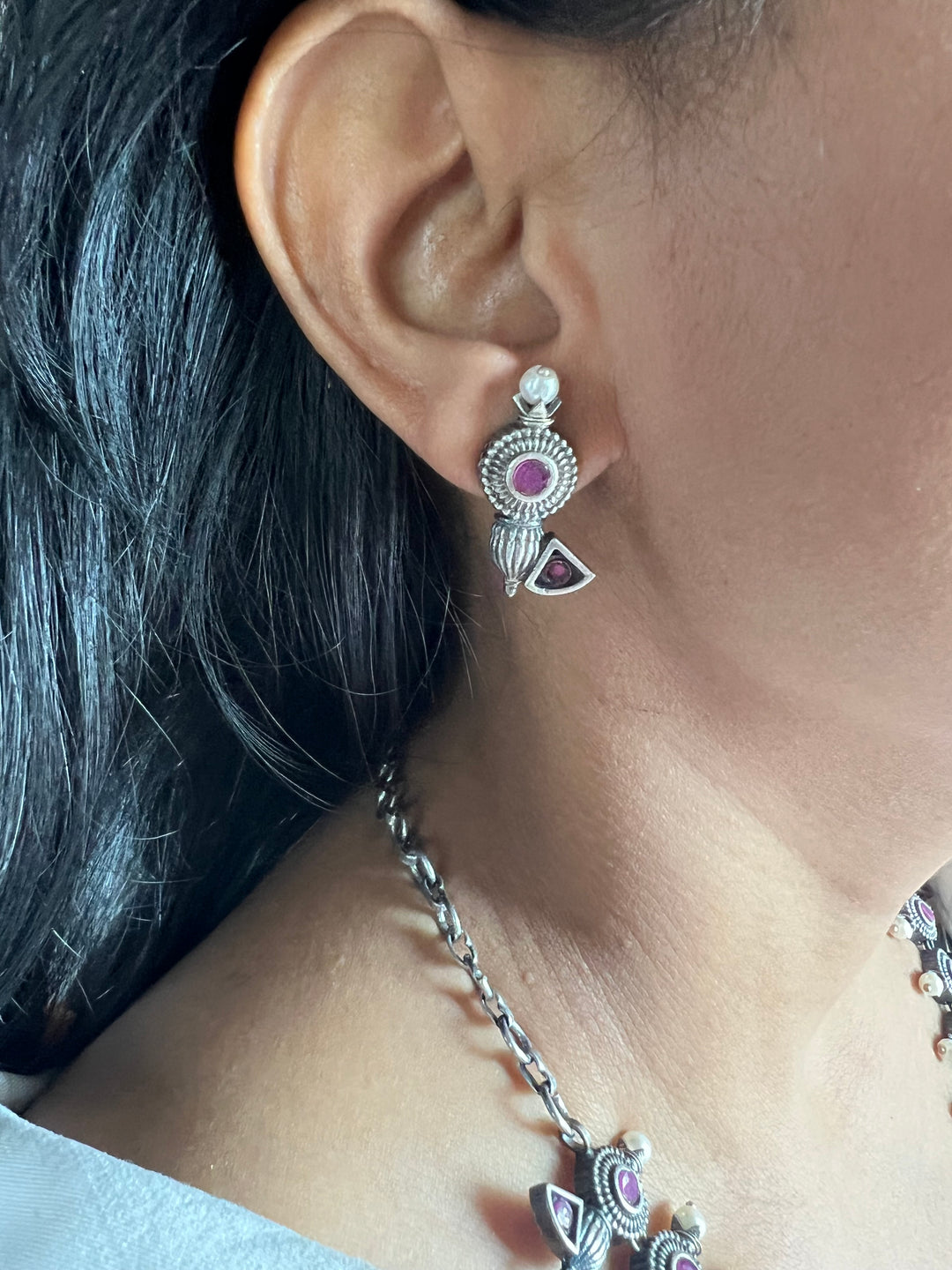 Antique Oxidized Necklace Set | Stunning Statement Jewelry