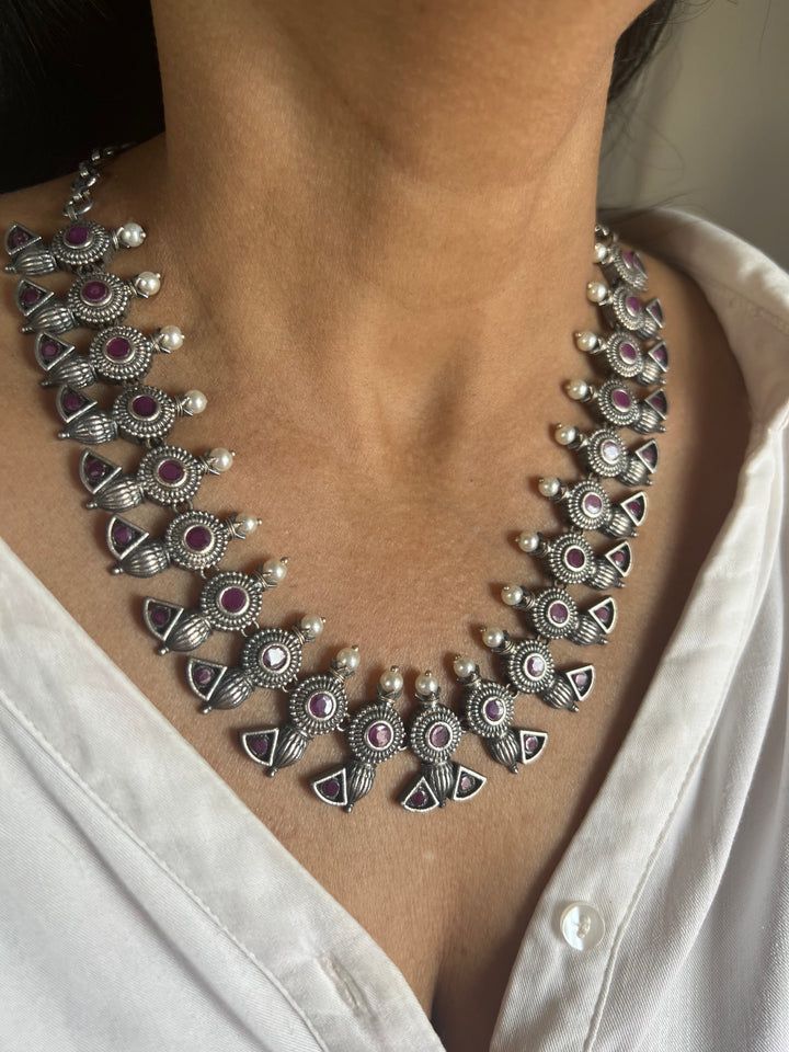 Antique Oxidized Necklace Set | Stunning Statement Jewelry