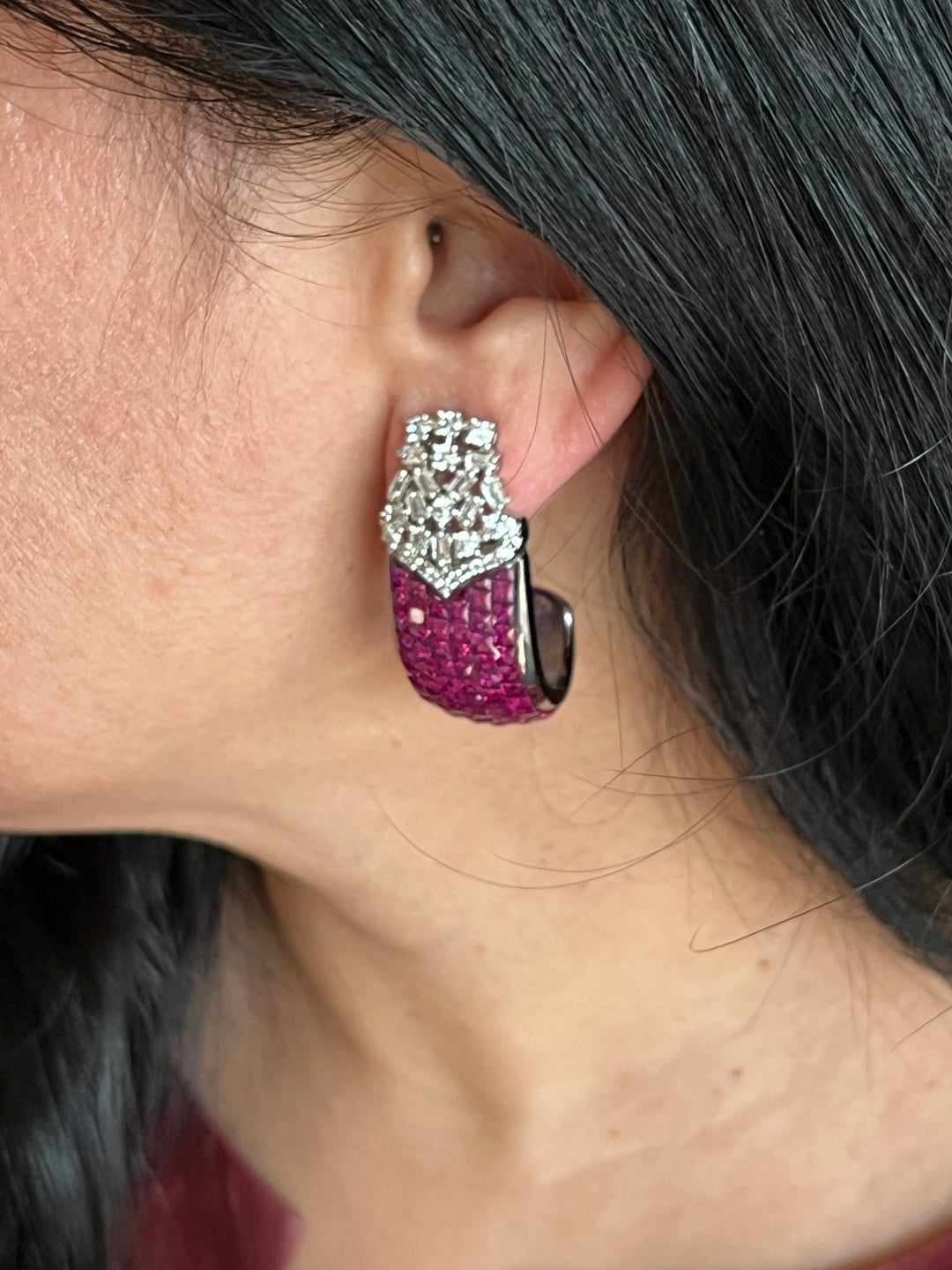 Statement Half Hoop Earrings - Premium Quality, Exquisite Craftsmanship