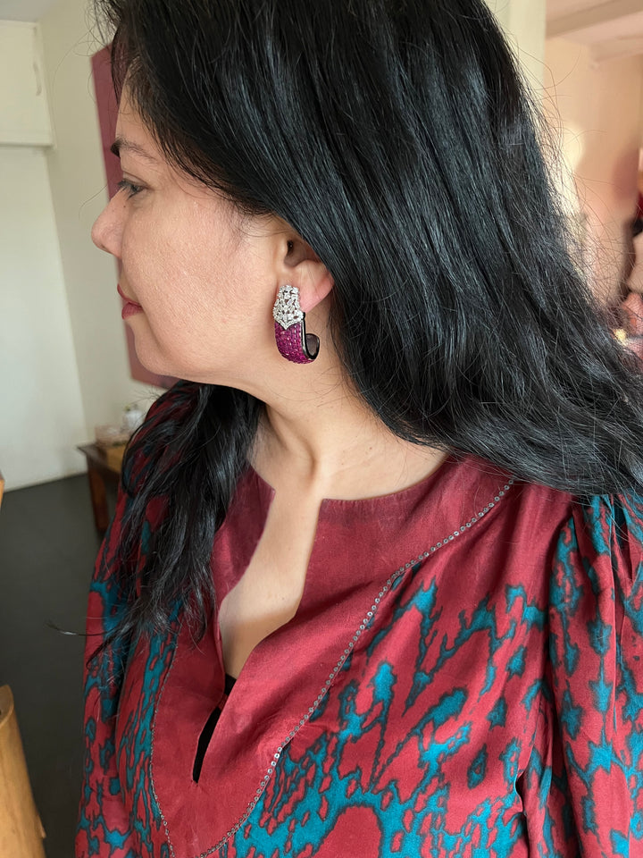 Statement Half Hoop Earrings - Premium Quality, Exquisite Craftsmanship