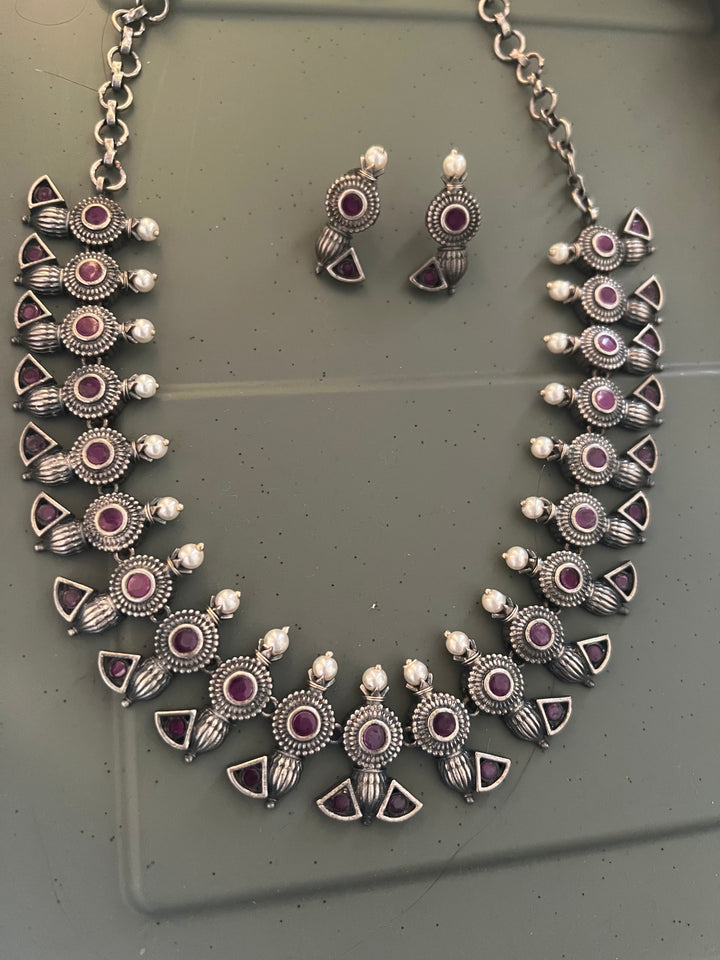Antique Oxidized Necklace Set | Stunning Statement Jewelry