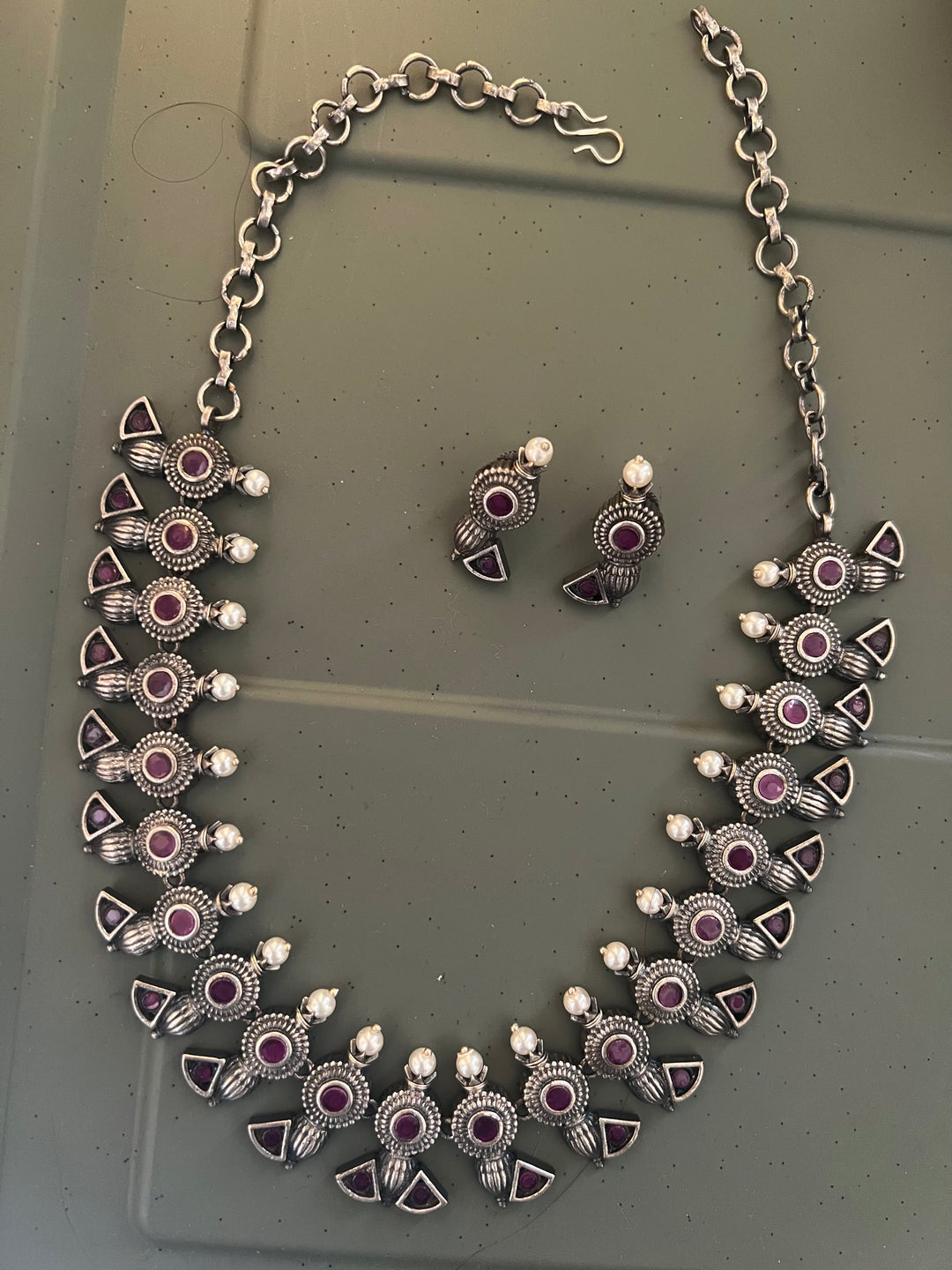 Antique Oxidized Necklace Set | Stunning Statement Jewelry