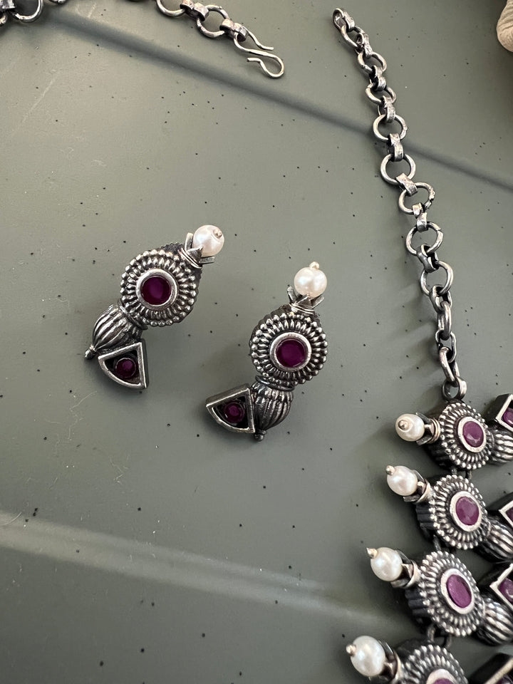 Antique Oxidized Necklace Set | Stunning Statement Jewelry