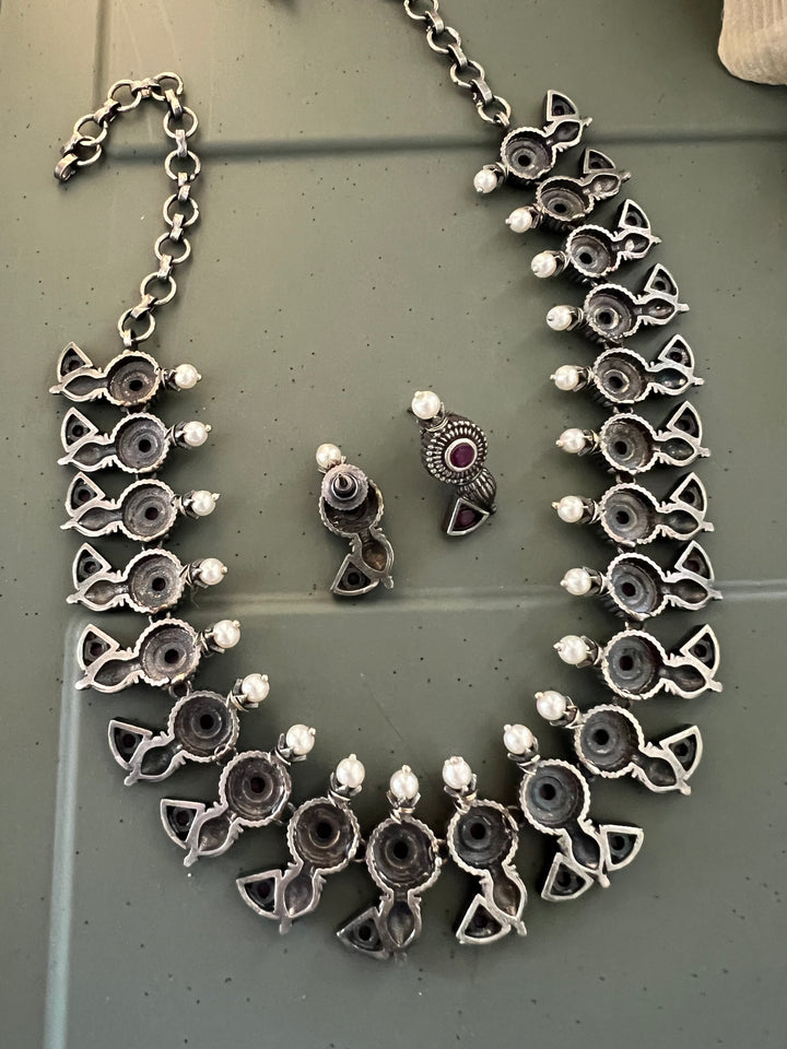 Antique Oxidized Necklace Set | Stunning Statement Jewelry