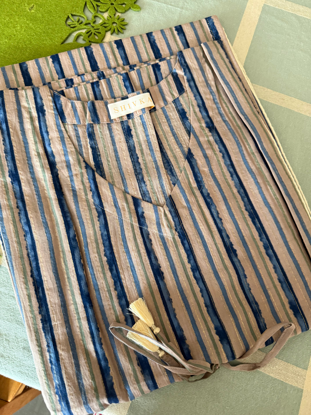 100% Cotton Kaftan: Indian Print Loungewear
