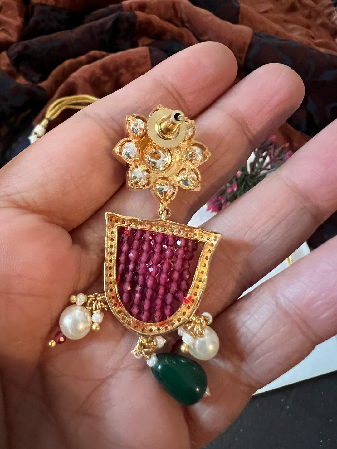 Elegant Kundan Choker with Earrings