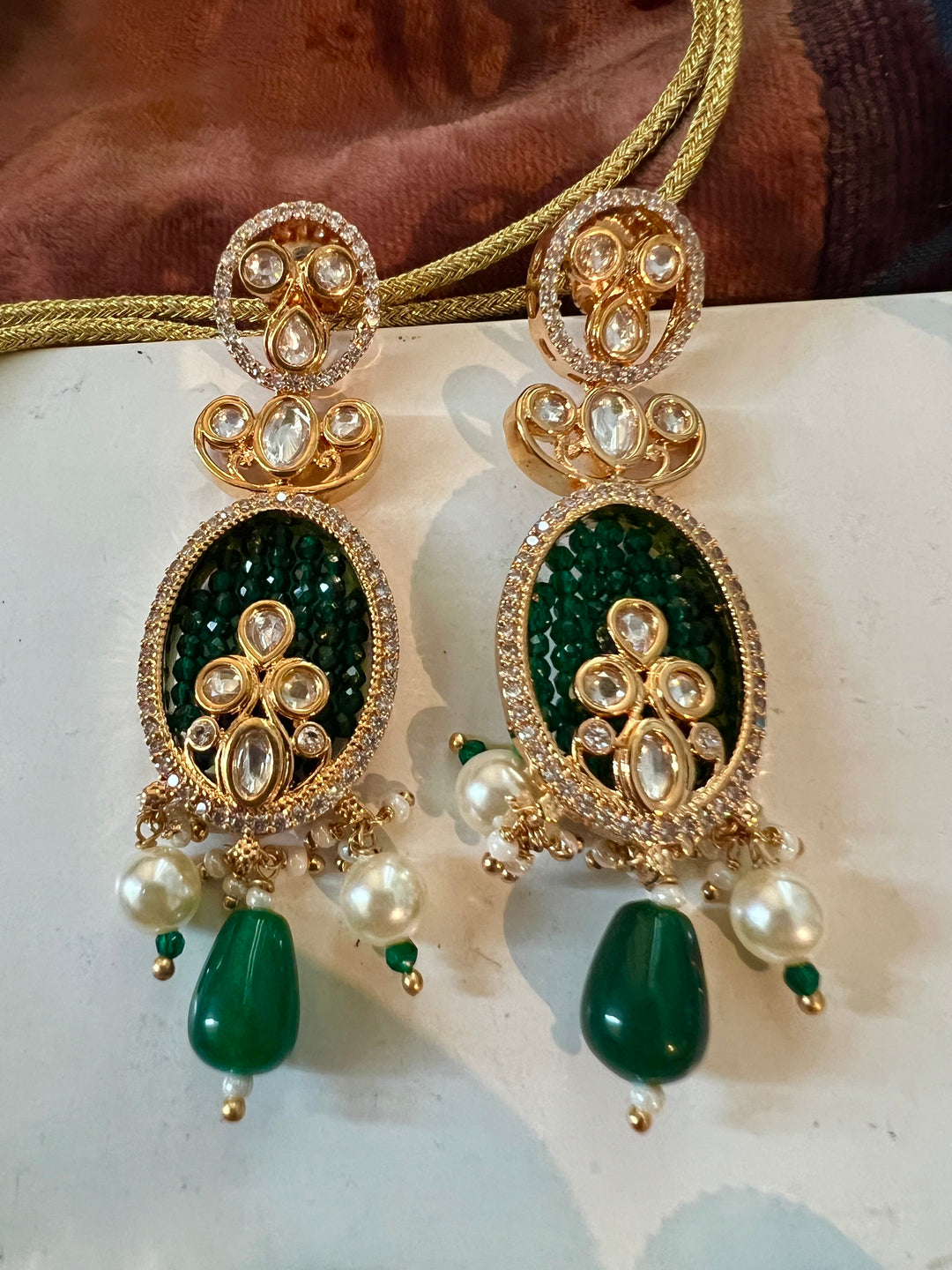 Elegant Kundan Choker with Earrings