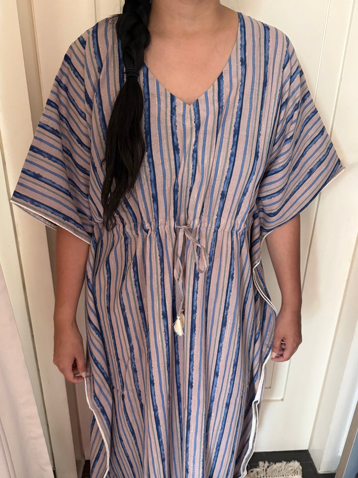100% Cotton Kaftan: Indian Print Loungewear